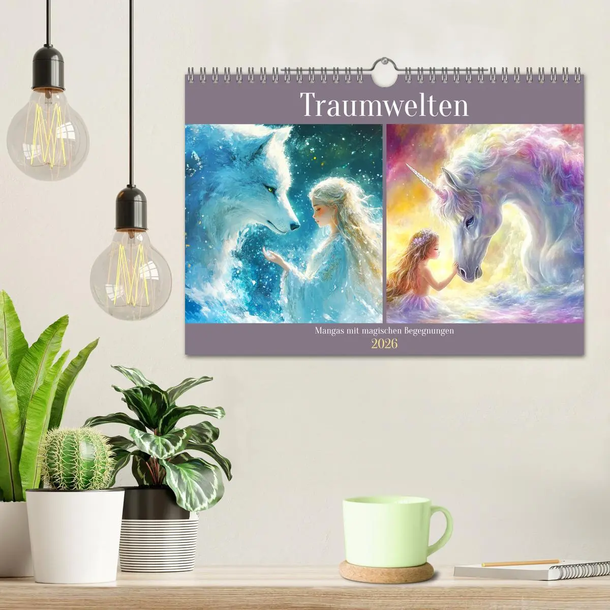 Bild: 9783457315439 | Traumwelten. Mangas mit magischen Begegnungen (Wandkalender 2026...