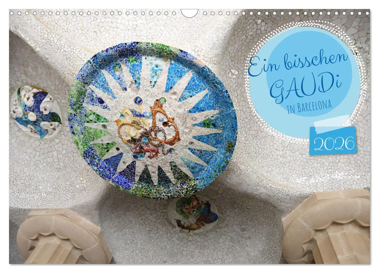 Cover: 9783457555439 | Ein bisschen GAUDI in Barcelona (Wandkalender 2026 DIN A3 quer),...