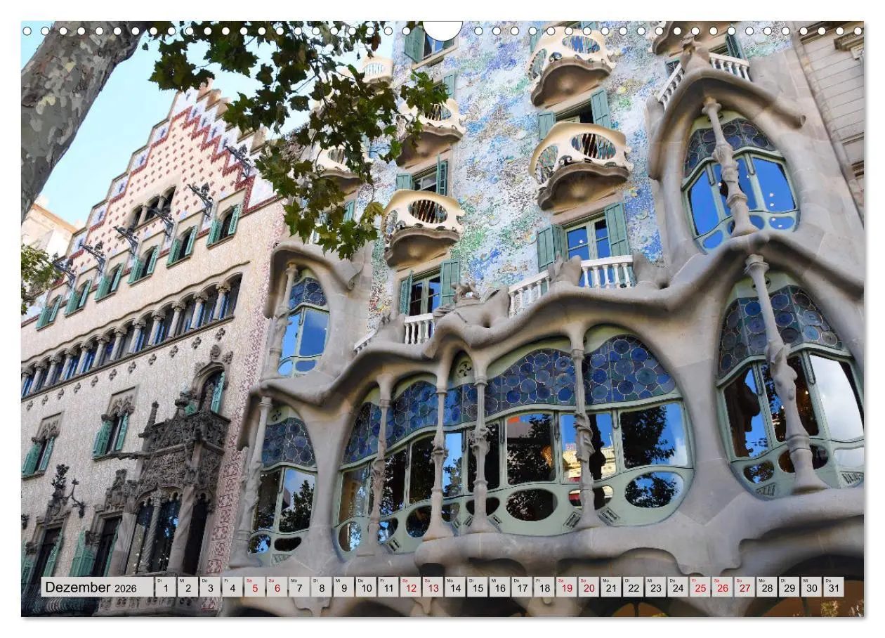 Bild: 9783457555439 | Ein bisschen GAUDI in Barcelona (Wandkalender 2026 DIN A3 quer),...