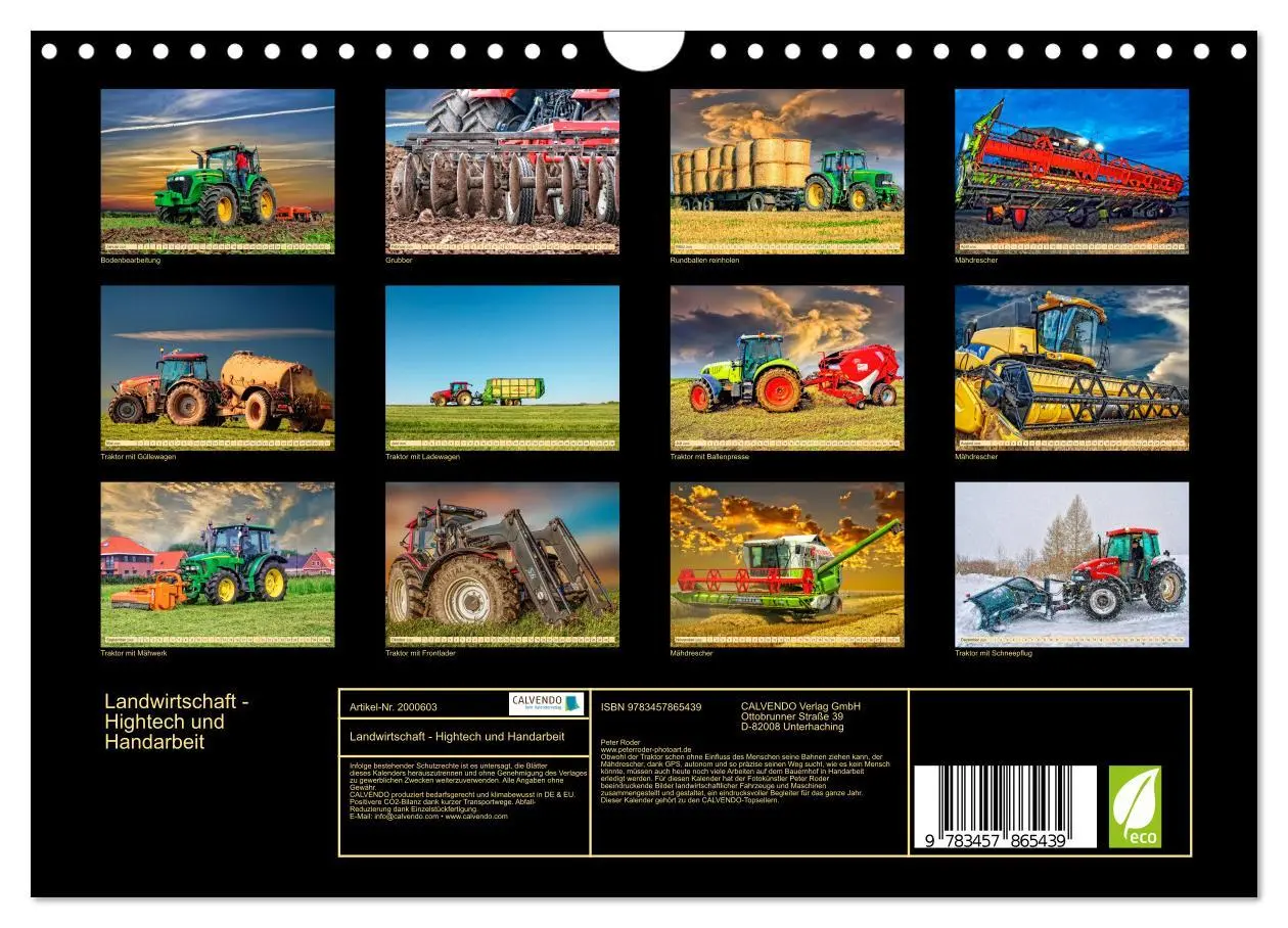 Bild: 9783457865439 | Landwirtschaft - Hightech und Handarbeit (Wandkalender 2026 DIN A4...