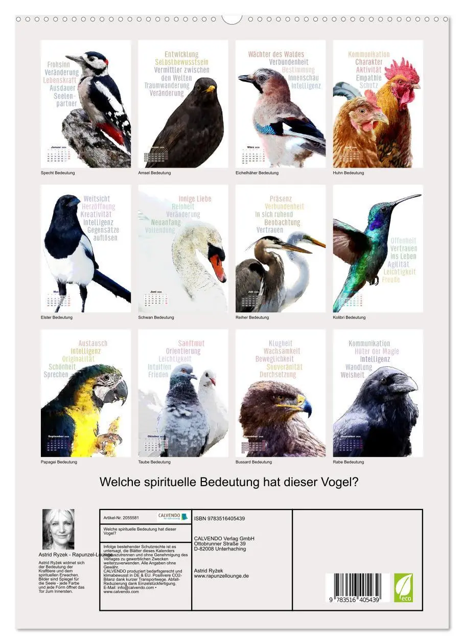 Bild: 9783516405439 | Welche spirituelle Bedeutung hat dieser Vogel? (hochwertiger...