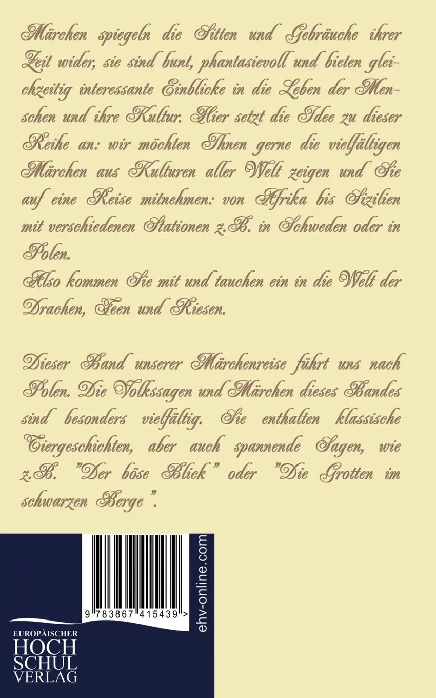 Rückseite: 9783867415439 | Reise durch die Märchenwelt | Polnische Märchen | Franziska Hauschild