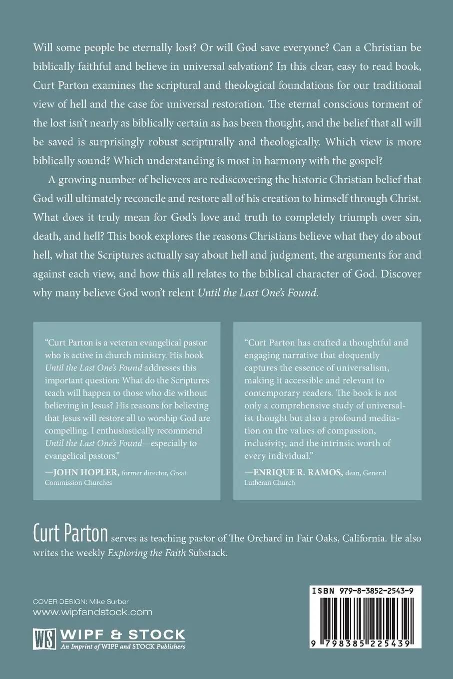 Rückseite: 9798385225439 | Until the Last One's Found | Curt Parton | Taschenbuch | Englisch