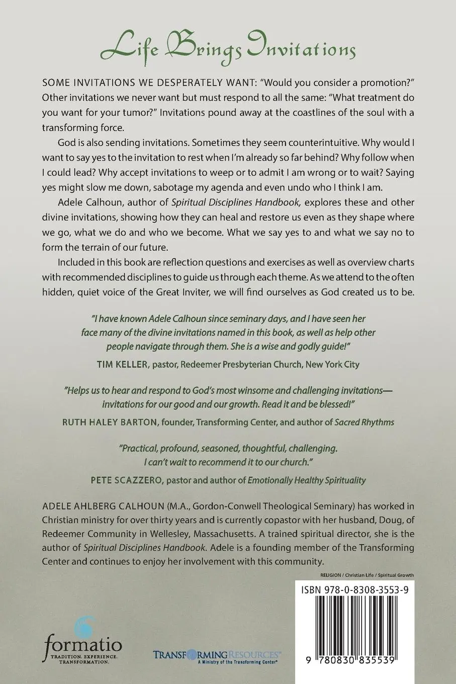 Rückseite: 9780830835539 | Invitations from God | Adele Ahlberg Calhoun | Taschenbuch | Englisch