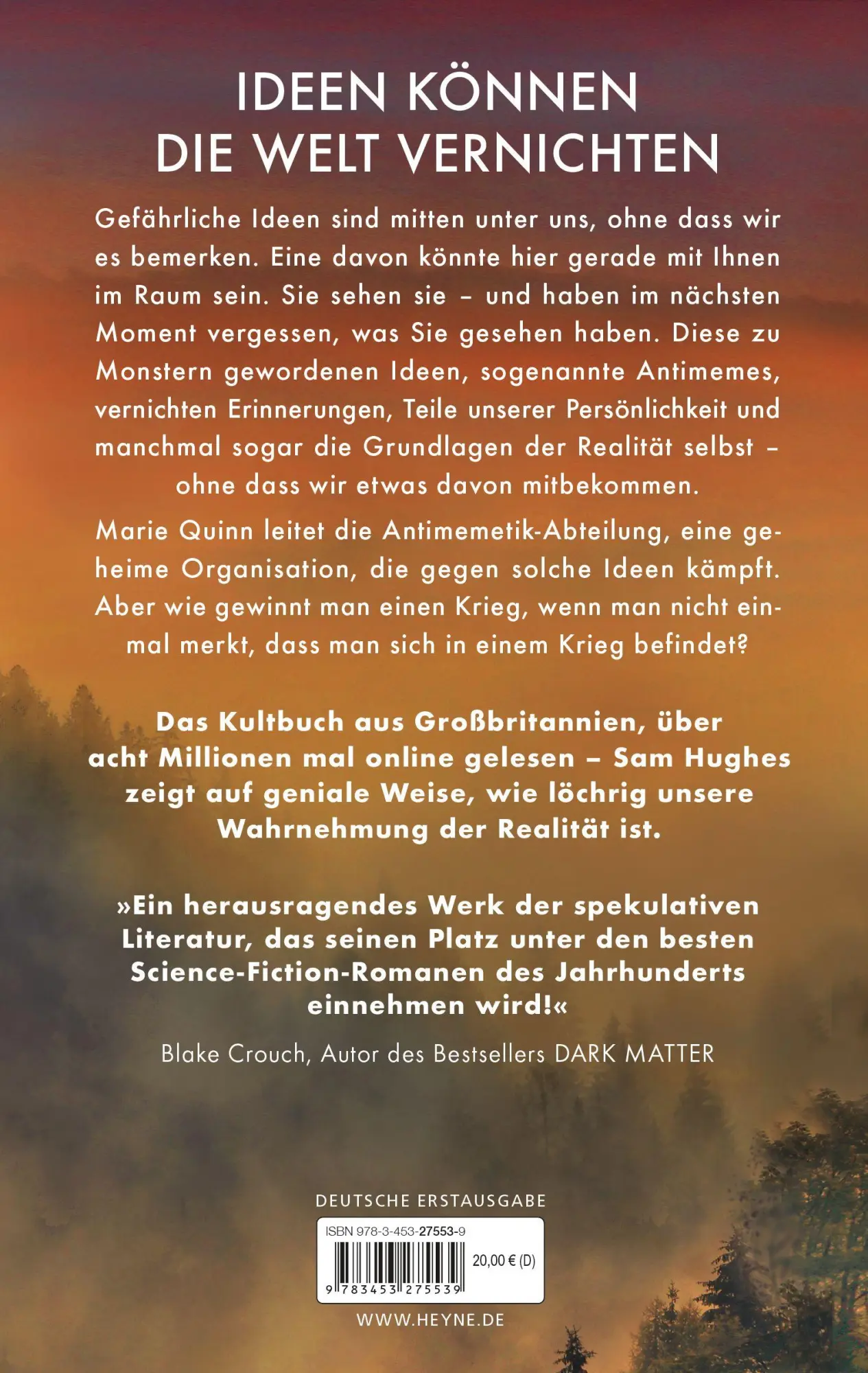 Bild: 9783453275539 | Wir haben keine Antimemetik-Abteilung | Roman | Sam Hughes | Buch