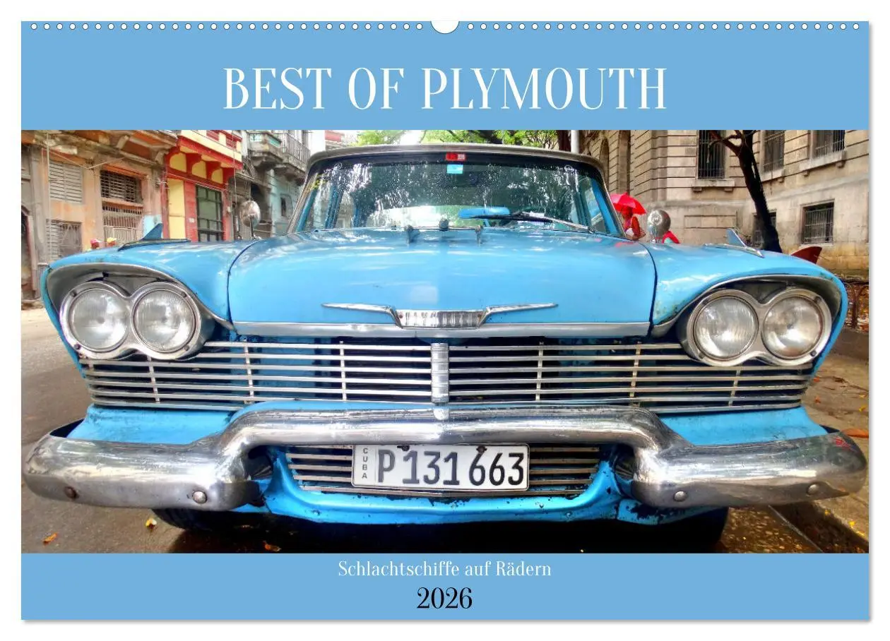 Cover: 9783457545539 | BEST OF PLYMOUTH - Schlachtschiffe auf Rädern (Wandkalender 2026...