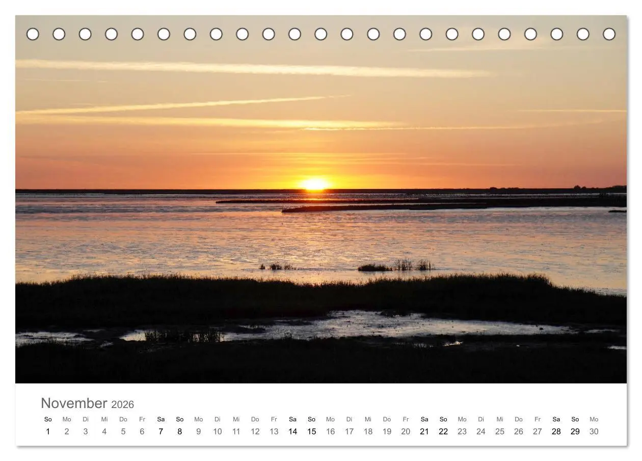 Bild: 9783457785539 | Nordfriesland (Tischkalender 2026 DIN A5 quer), CALVENDO...