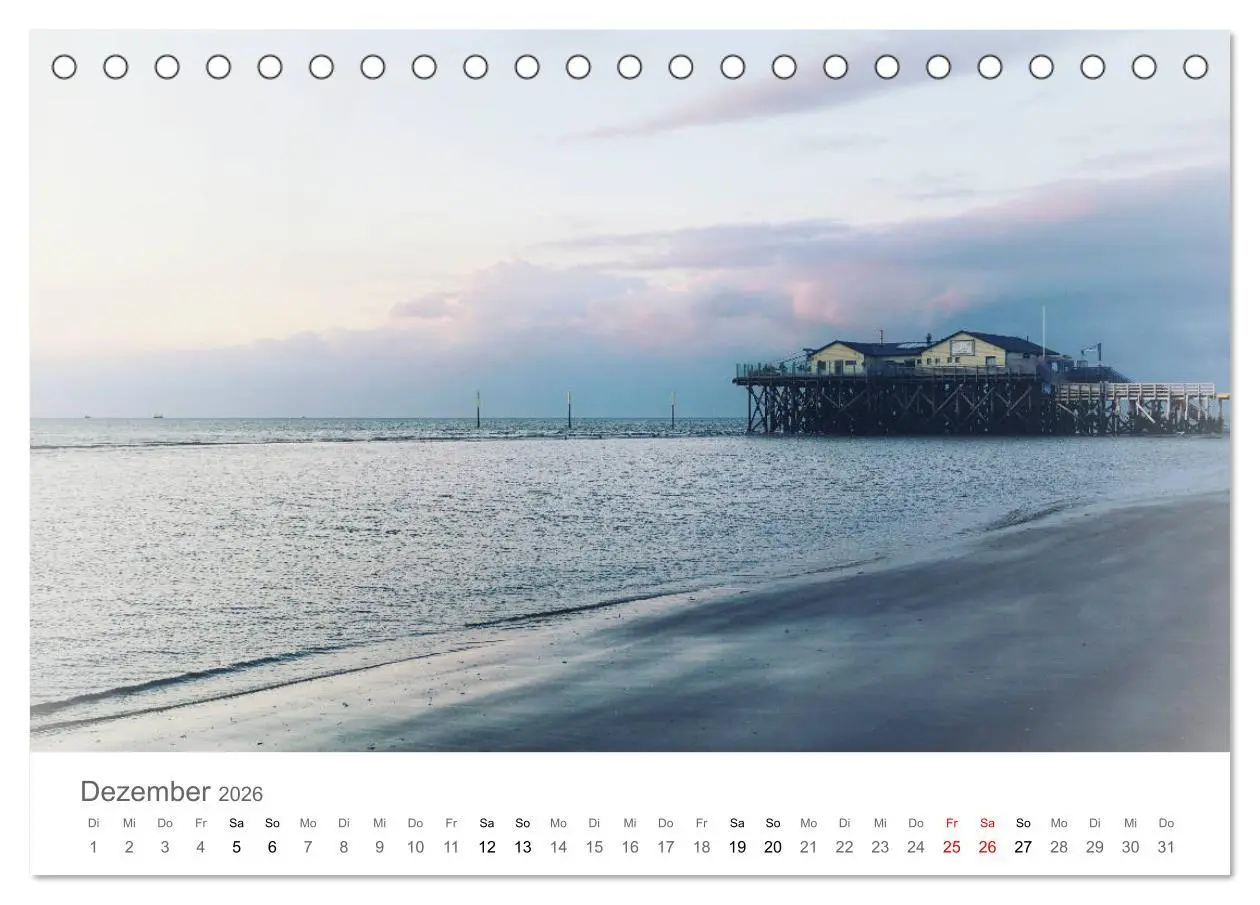 Bild: 9783457785539 | Nordfriesland (Tischkalender 2026 DIN A5 quer), CALVENDO...