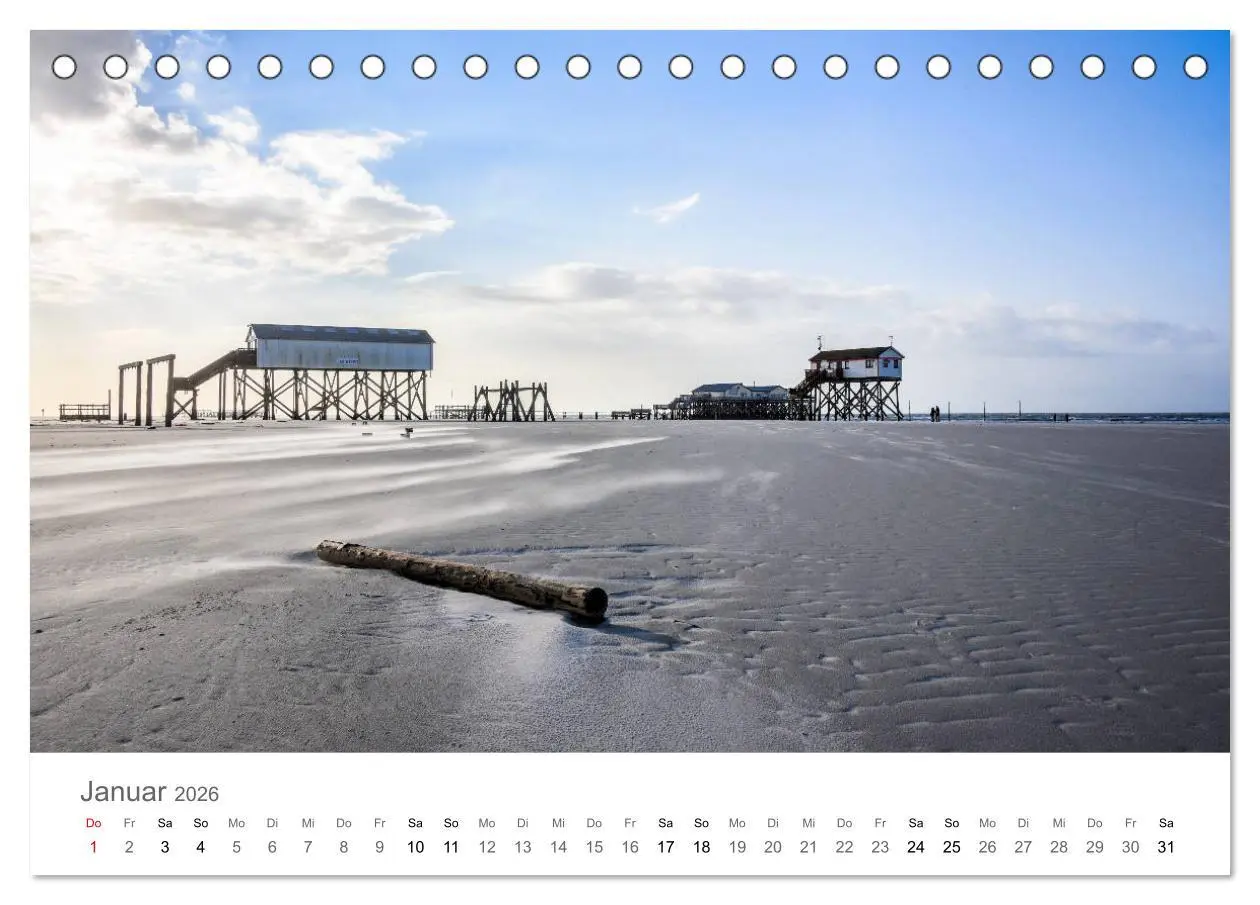 Bild: 9783457785539 | Nordfriesland (Tischkalender 2026 DIN A5 quer), CALVENDO...