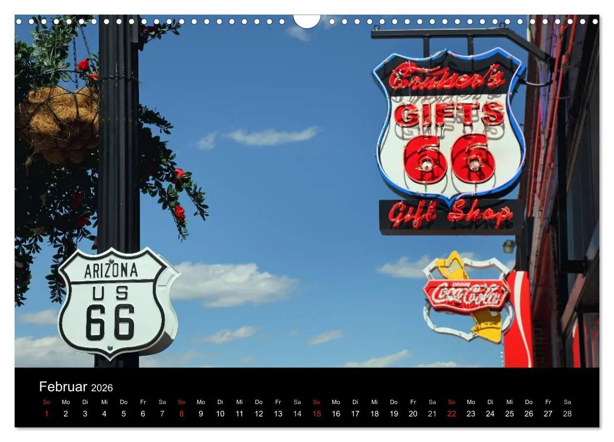 Bild: 9783516185539 | Route 66 im Südwesten (Wandkalender 2026 DIN A3 quer), CALVENDO...