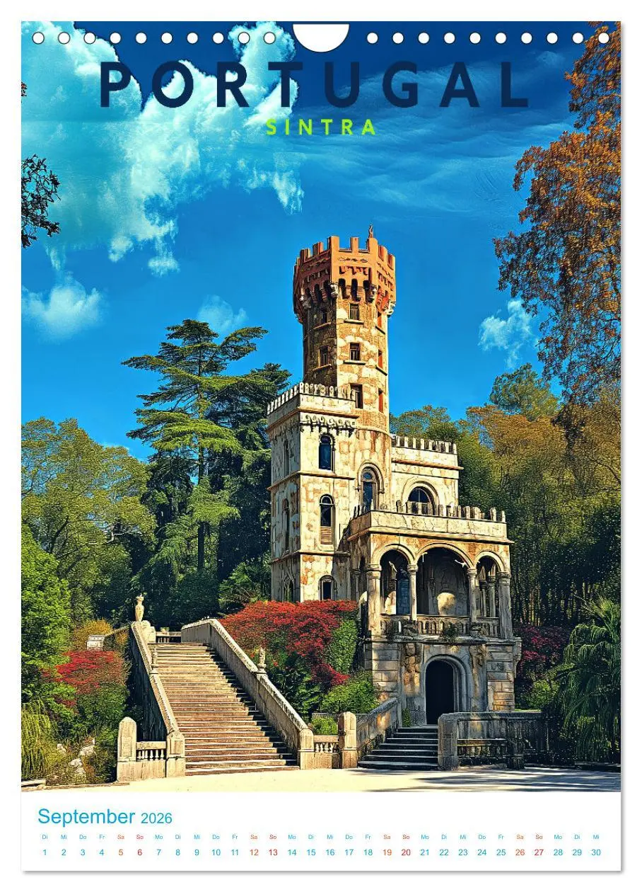 Bild: 9783516325539 | Portugal - Old School Poster Style (Wandkalender 2026 DIN A4 hoch),...