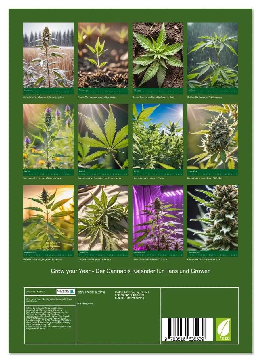 Bild: 9783516635539 | Grow your Year - Der Cannabis Kalender für Fans und Grower...