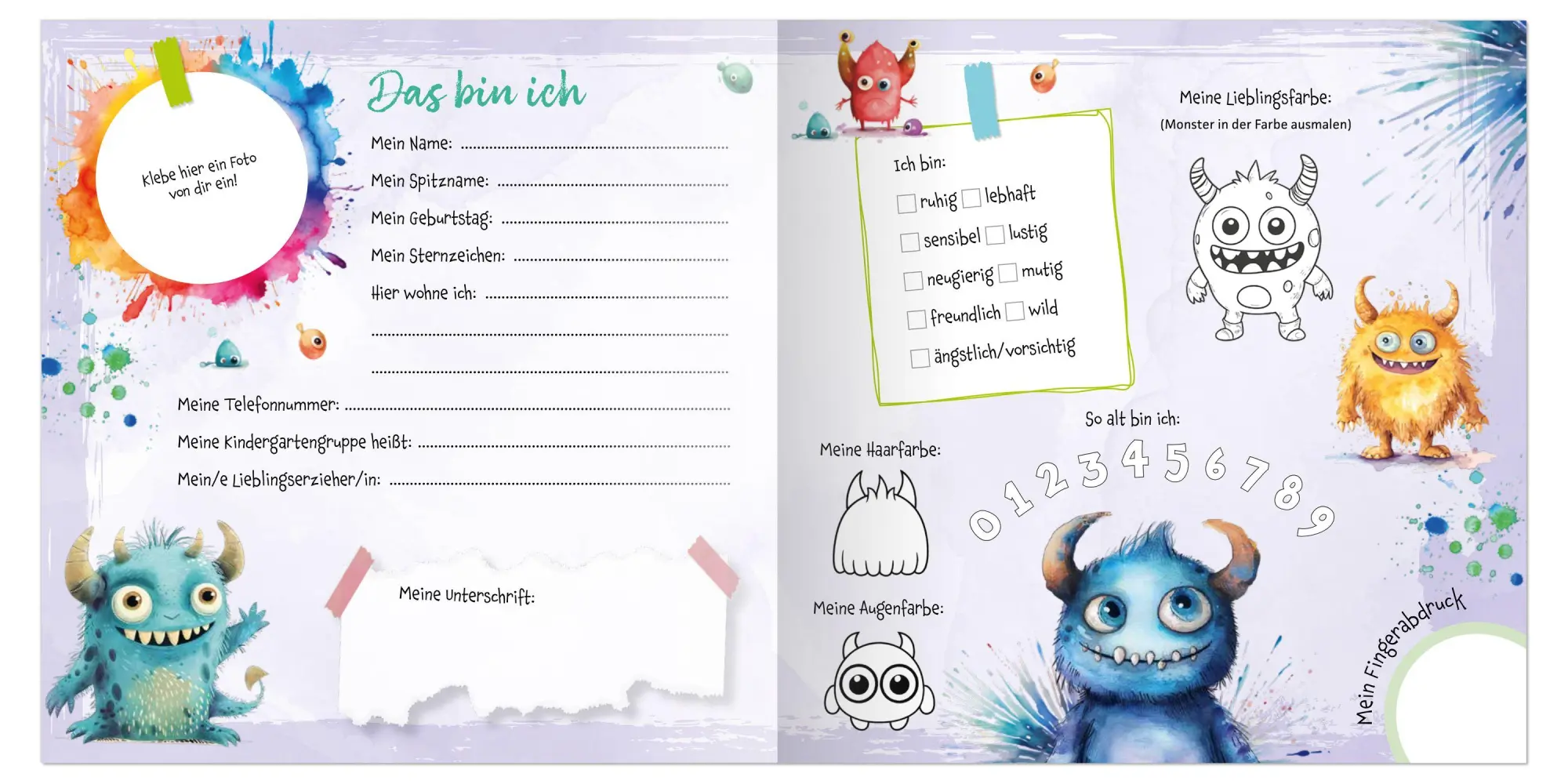 Bild: 9783780665539 | Meine Kindergarten-Freunde | Monster - mit Metallic-Farbschnitt | Buch