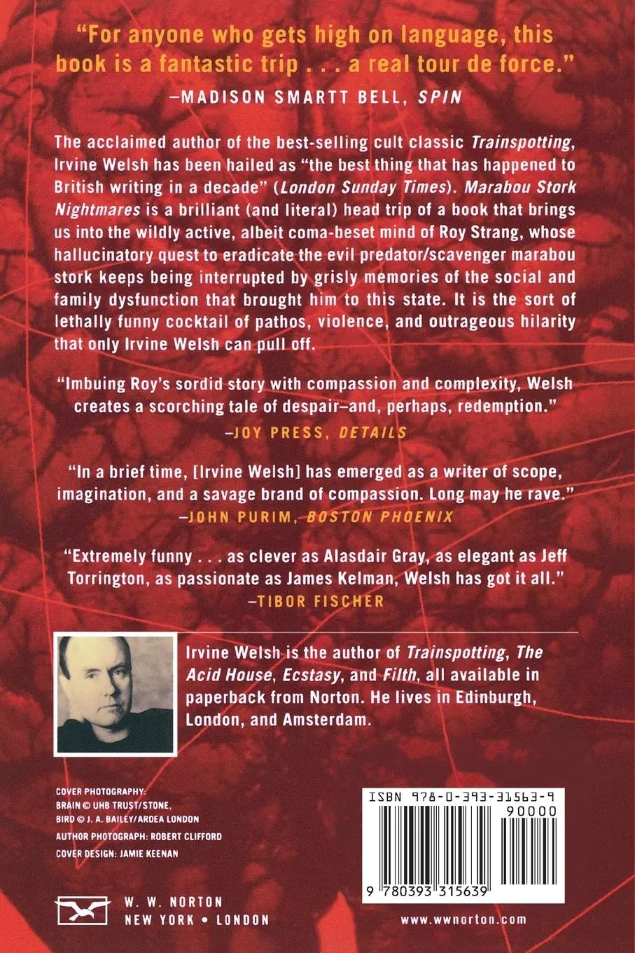 Rückseite: 9780393315639 | Marabou Stork Nightmares | Irvine Welsh | Taschenbuch | Englisch