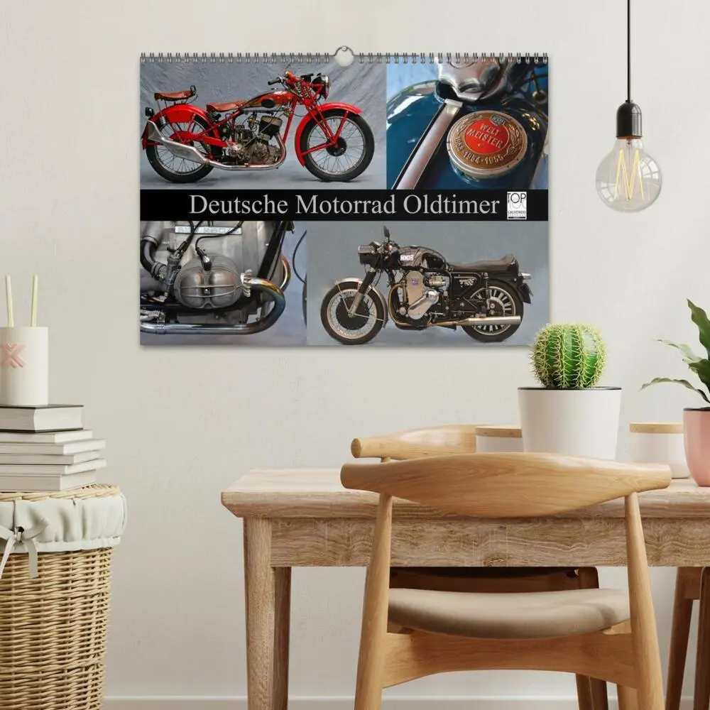 Bild: 9783435685639 | Deutsche Motorrad Oldtimer (Wandkalender 2025 DIN A3 quer),...
