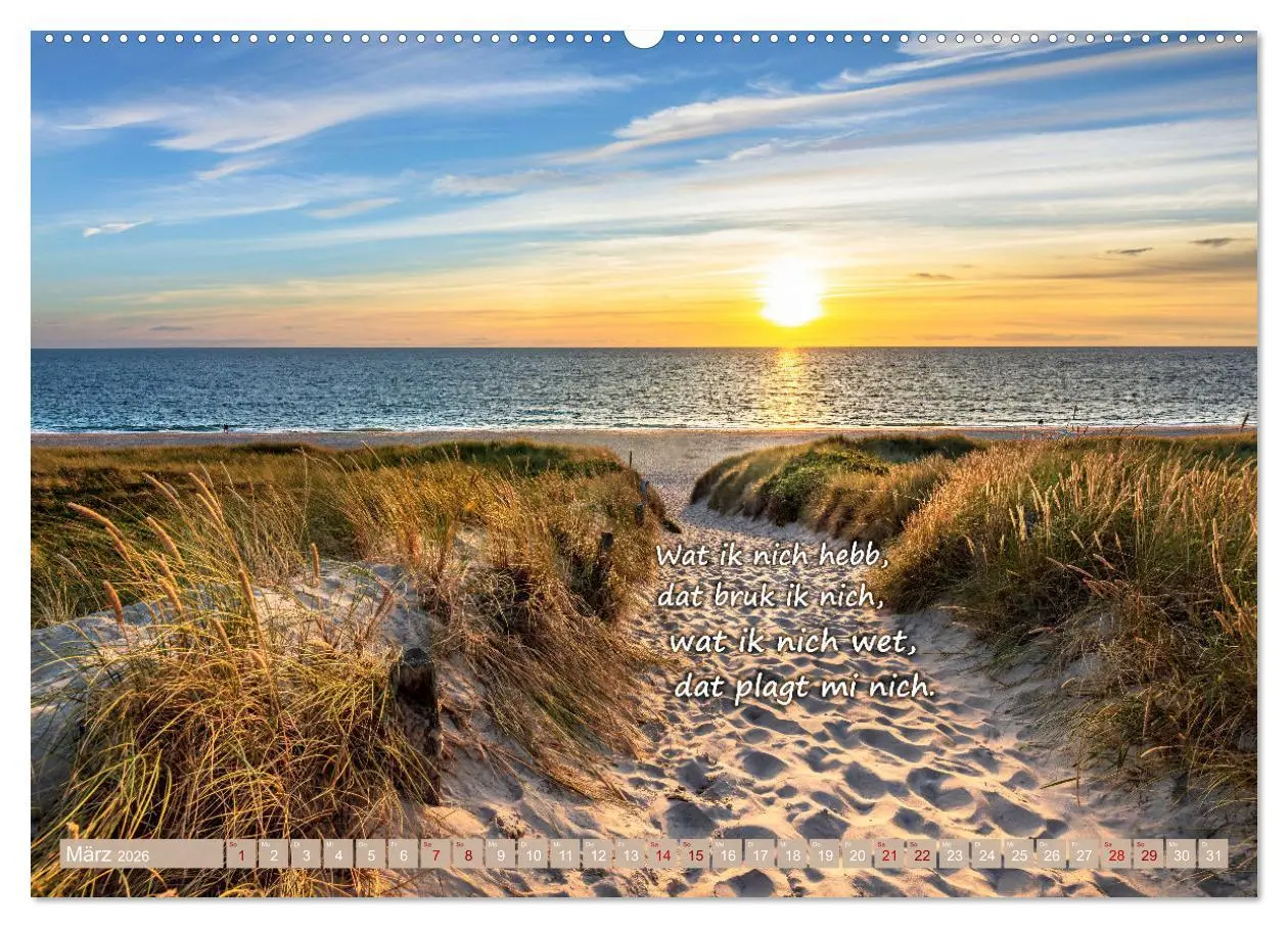Bild: 9783457535639 | De Sprökje Kalenner "We proten platt" (Wandkalender 2026 DIN A2...