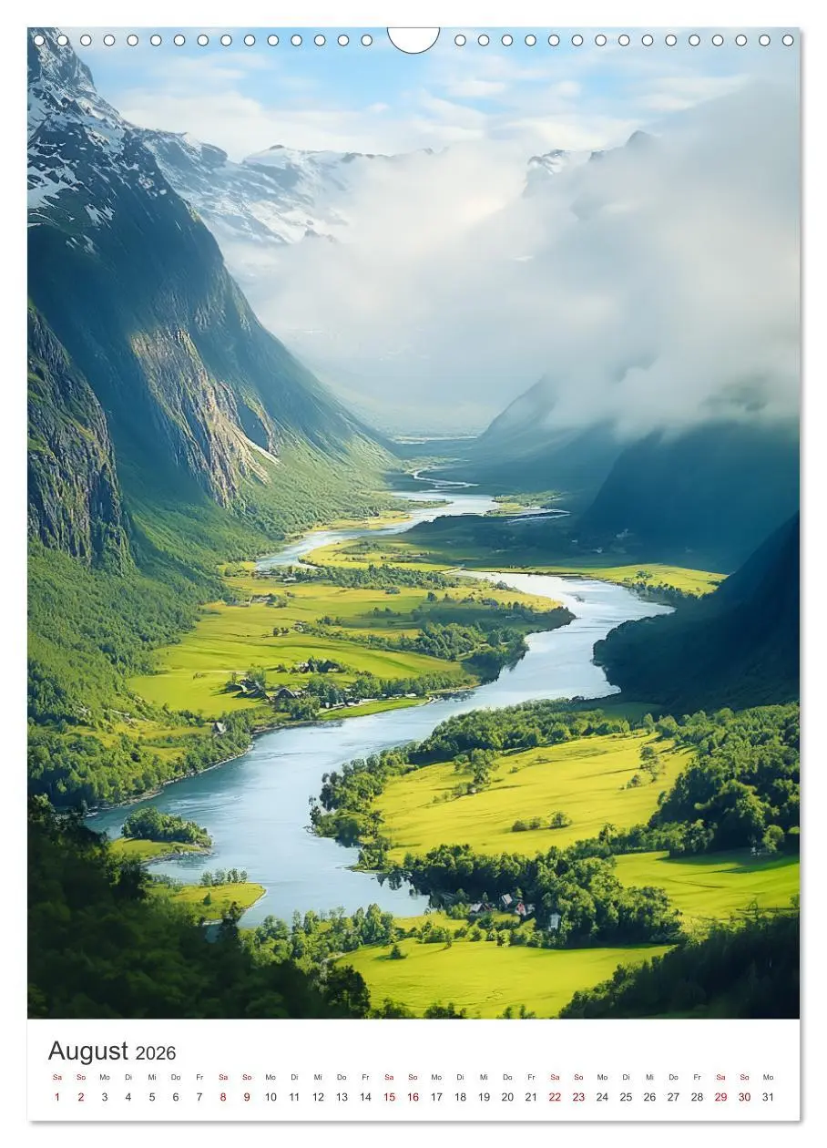 Bild: 9783516245639 | Midgard - Mythische Landschaften des Nordens (Wandkalender 2026 DIN...