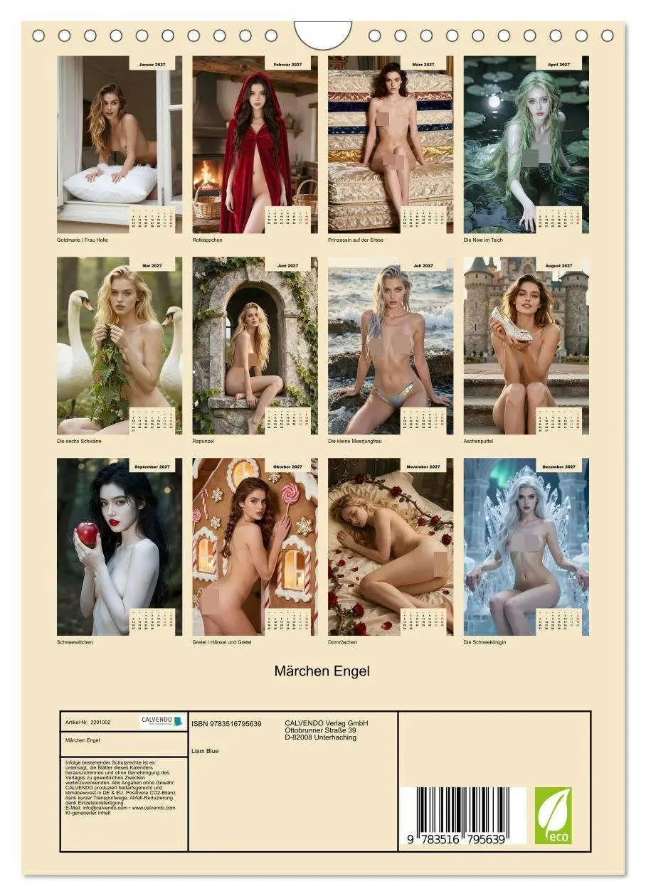 Bild: 9783516795639 | Märchen Engel (Wandkalender 2027 DIN A4 hoch), CALVENDO Monatskalender