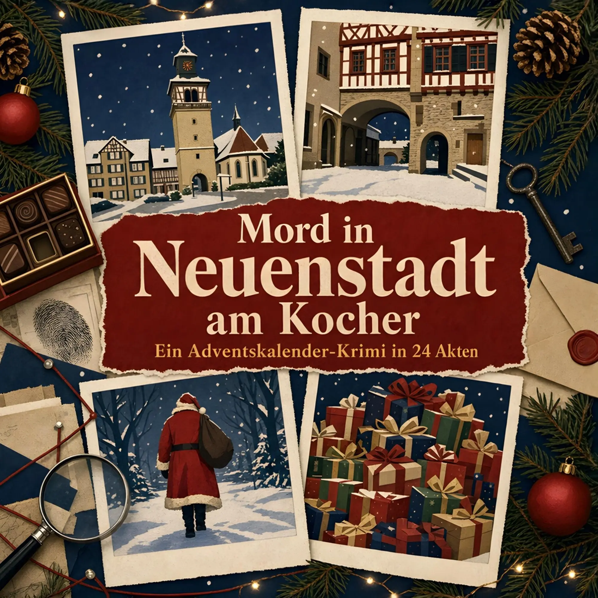 Cover: 9783696125639 | Mord in Neuenstadt am Kocher | Ein Adventskalender-Krimi in 24 Akten
