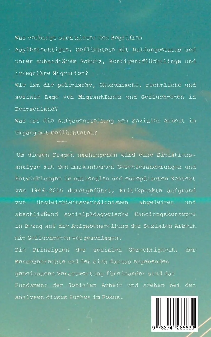 Rückseite: 9783741285639 | Soziale Arbeit mit Geflüchteten | Annika Wisser | Taschenbuch | 128 S.