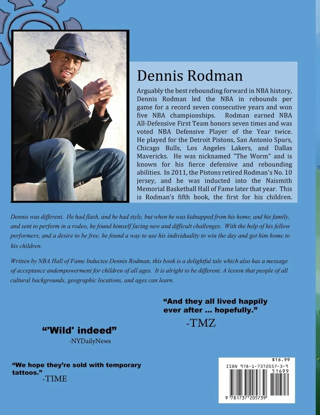 Rückseite: 9781737205739 | Dennis the Wild Bull | Dennis Rodman (u. a.) | Taschenbuch | Englisch