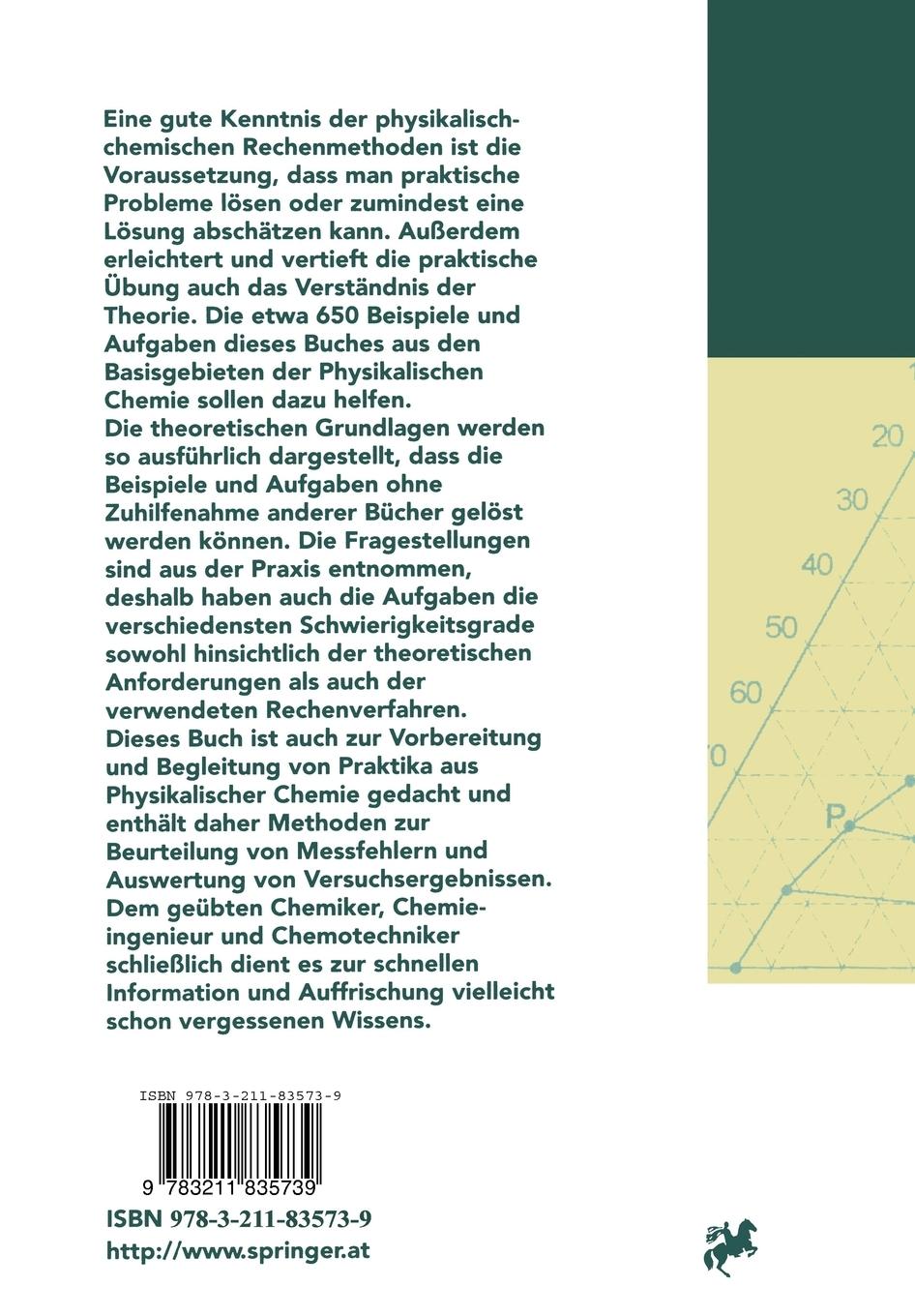Rückseite: 9783211835739 | Übungen zur physikalischen Chemie | Josef Blahous | Taschenbuch | xiii