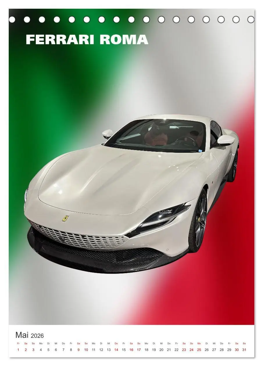 Bild: 9783516305739 | Il Mondo Ferrari (Tischkalender 2026 DIN A5 hoch), CALVENDO...