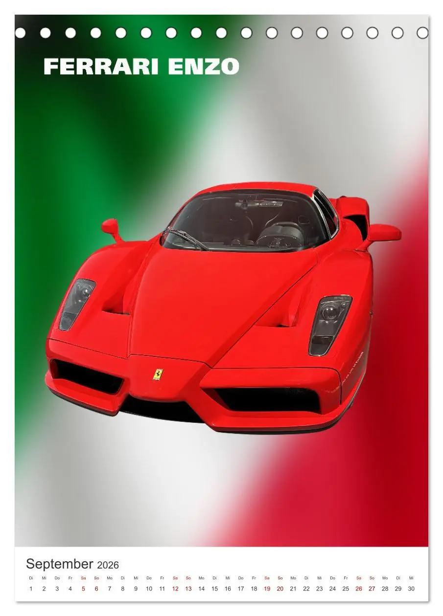 Bild: 9783516305739 | Il Mondo Ferrari (Tischkalender 2026 DIN A5 hoch), CALVENDO...