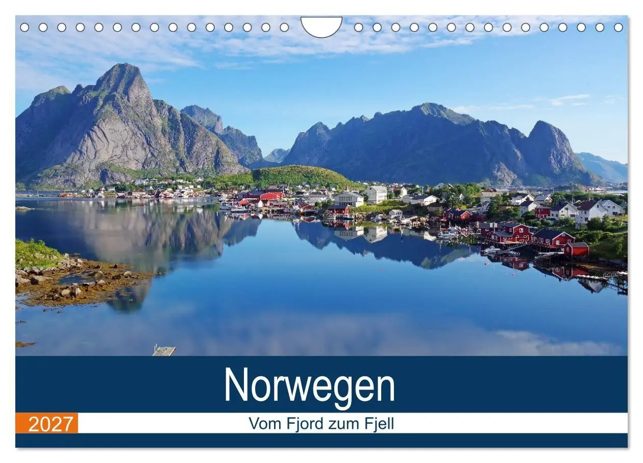 Cover: 9783594075739 | Norwegen 2027 - vom Fjord zum Fjell (Wandkalender 2027 DIN A4...