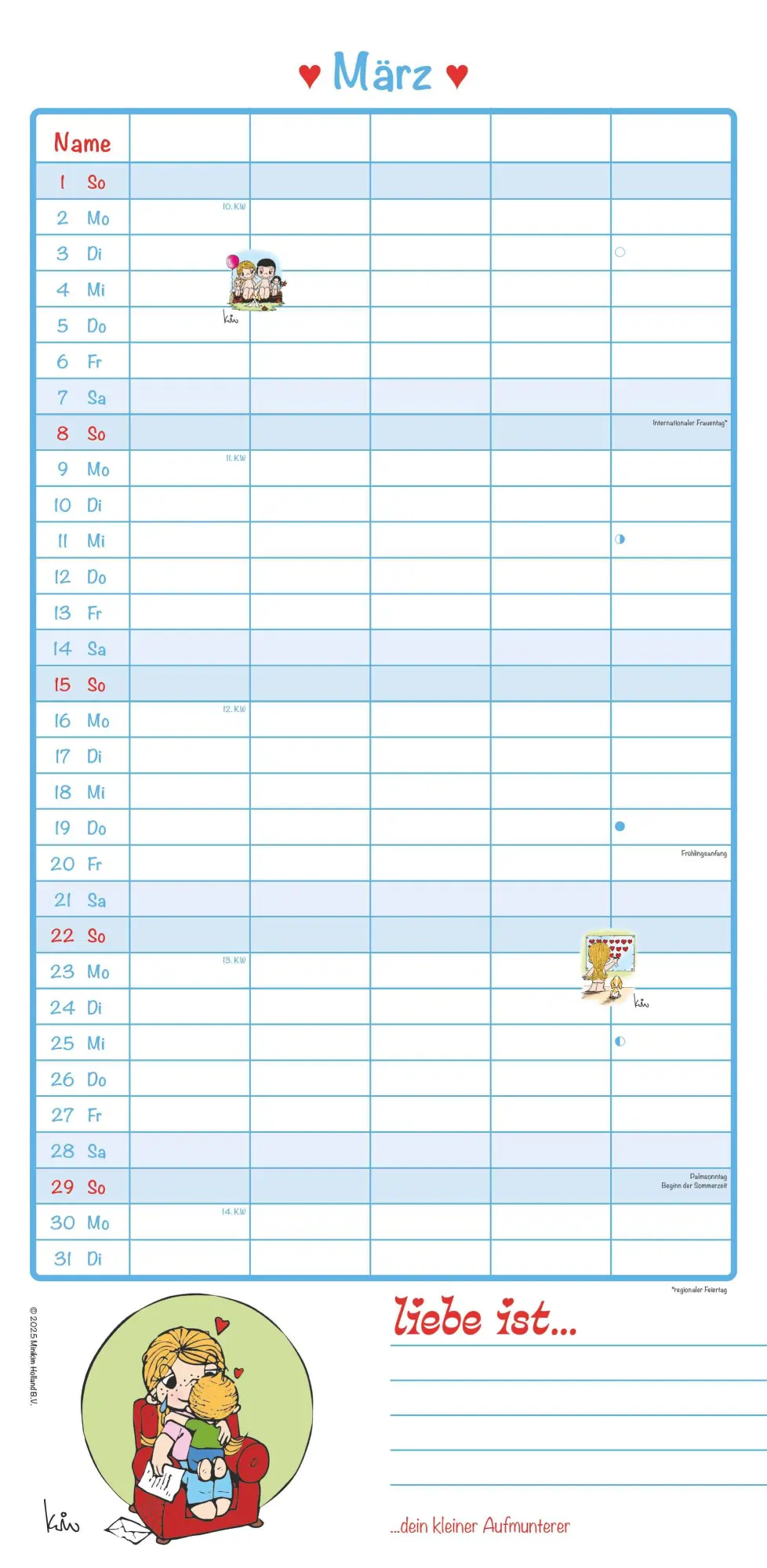 Bild: 4069095005839 | liebe ist... 2026 Familientermine - Familien-Timer - Termin-Planer...