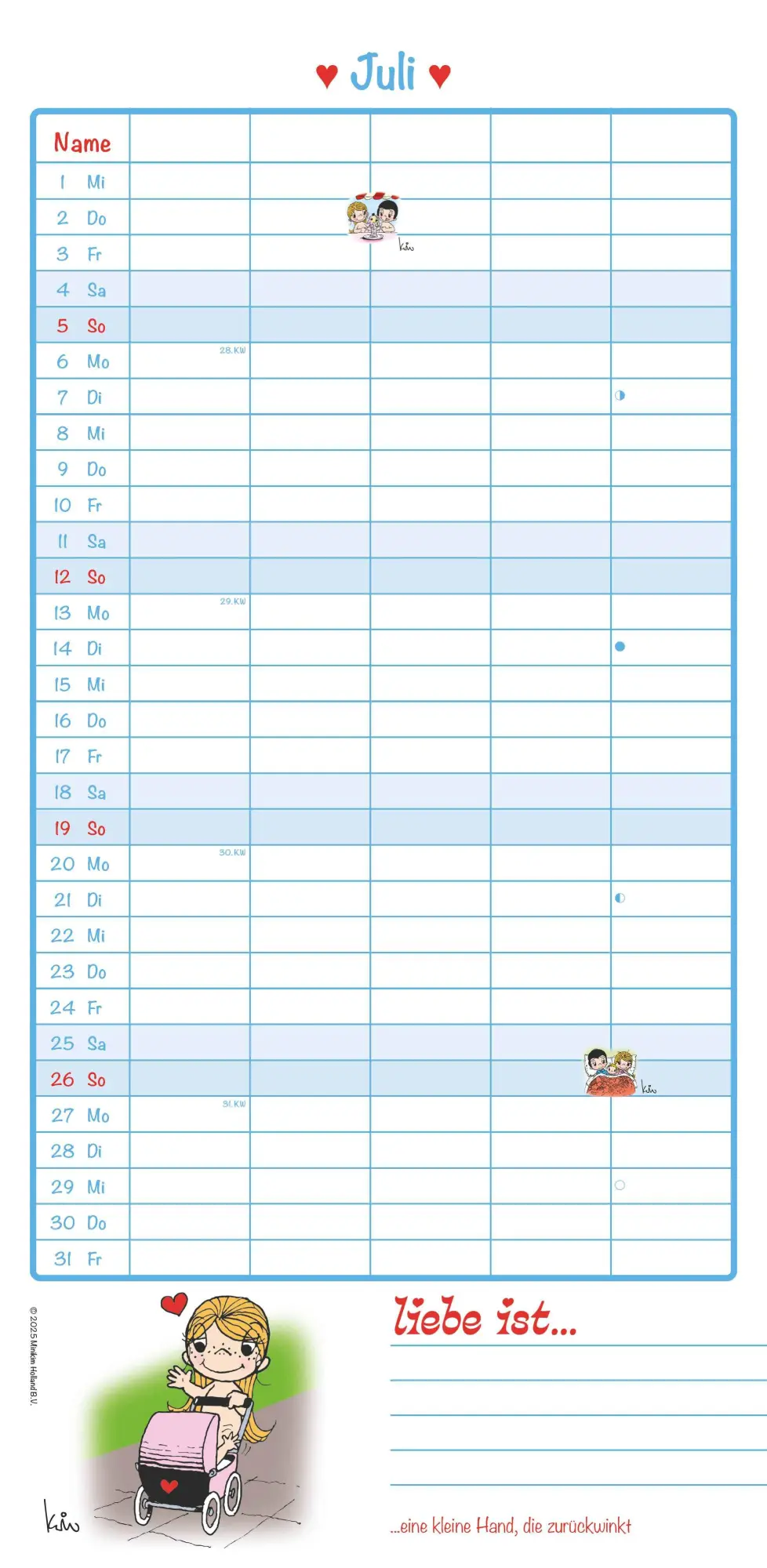 Bild: 4069095005839 | liebe ist... 2026 Familientermine - Familien-Timer - Termin-Planer...