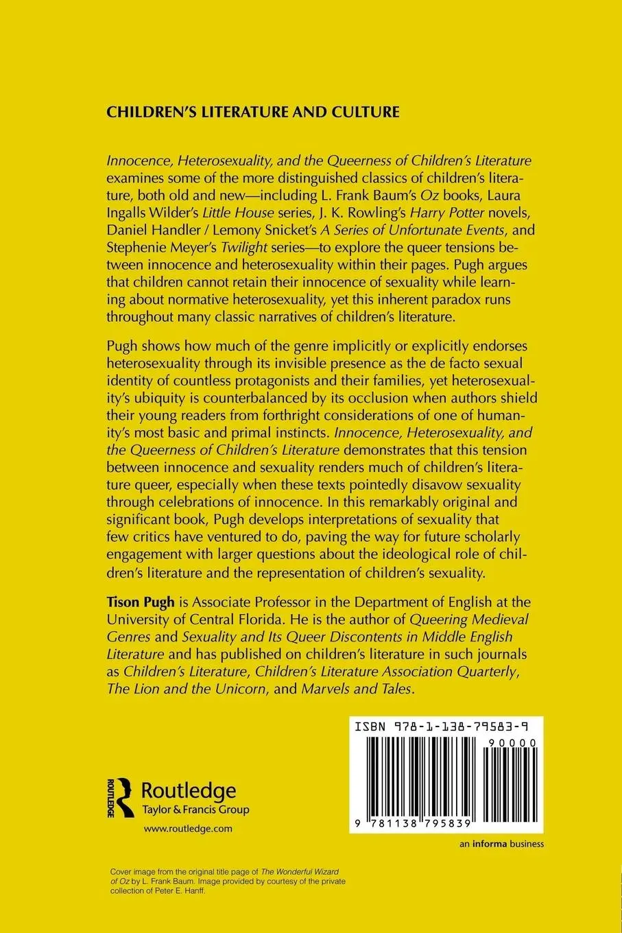 Rückseite: 9781138795839 | Innocence, Heterosexuality, and the Queerness of Children's Literature