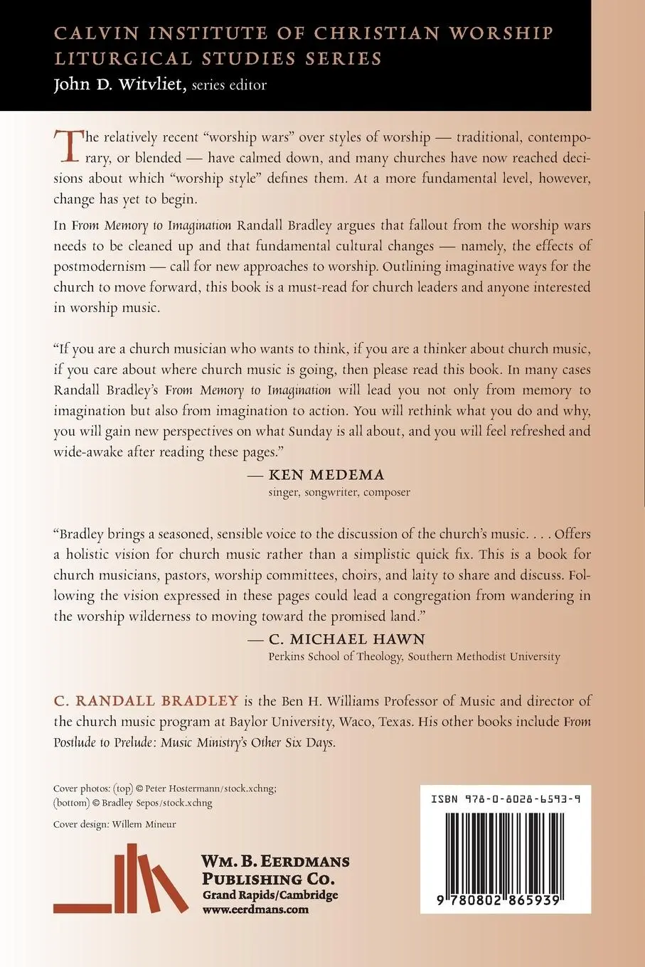 Rückseite: 9780802865939 | From Memory to Imagination | Reforming the Church's Music | Bradley