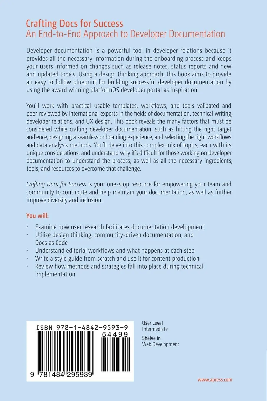 Rückseite: 9781484295939 | Crafting Docs for Success | Diana Lakatos | Taschenbuch | xvii | 2023