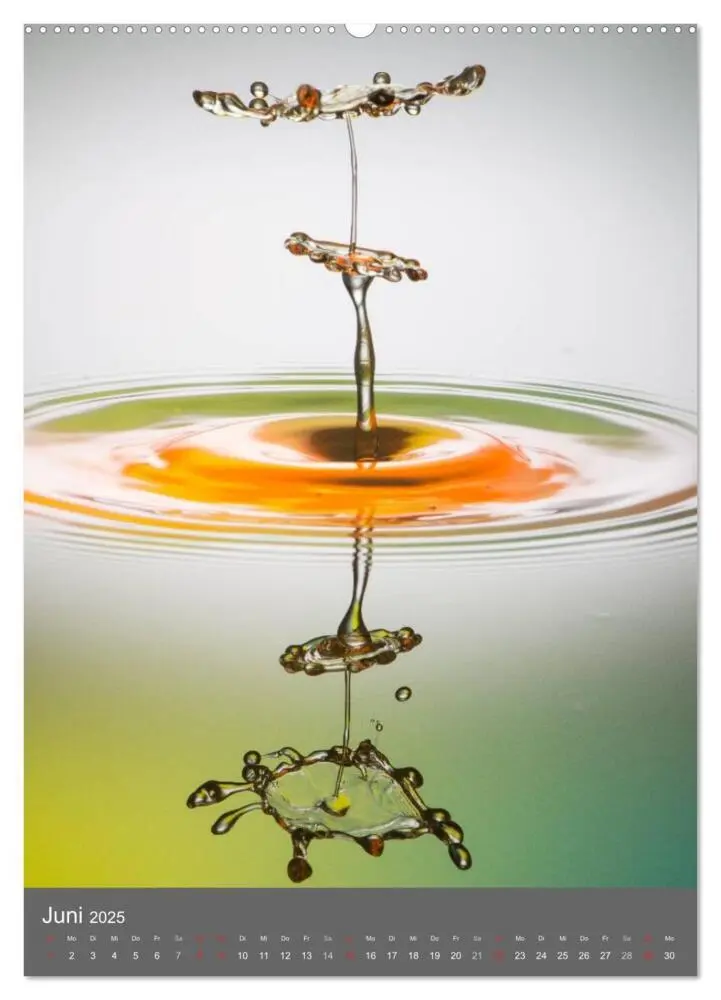 Bild: 9783457055939 | Liquid Art, Highspeed Tropfenfotografie (Wandkalender 2025 DIN A2...