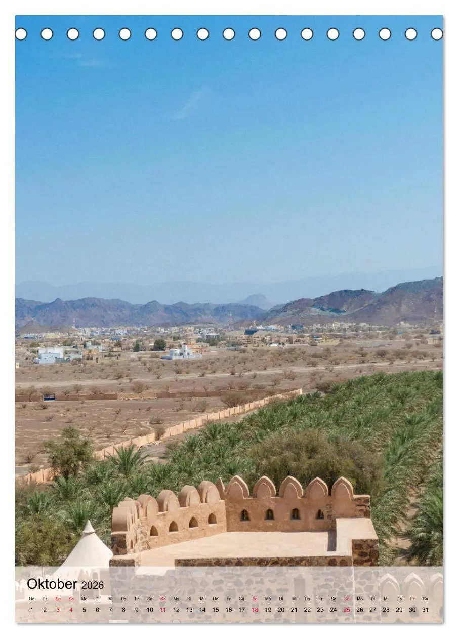 Bild: 9783516385939 | Zauberhafter Oman (Tischkalender 2026 DIN A5 hoch), CALVENDO...