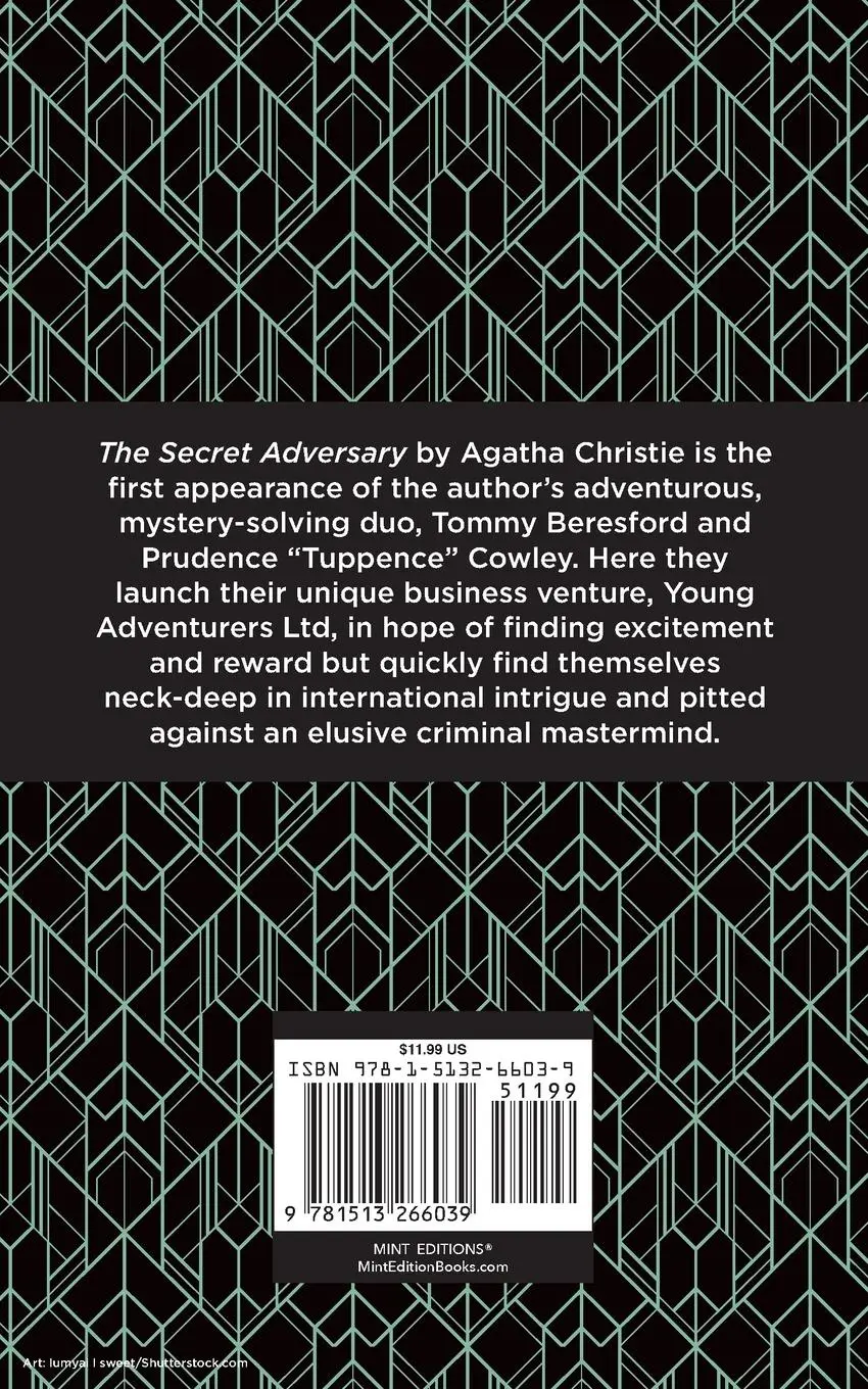 Rückseite: 9781513266039 | The Secret Adversary | Agatha Christie | Taschenbuch | Englisch | 2020