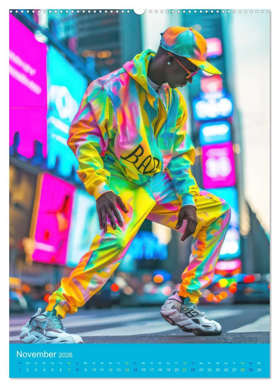 Bild: 9783516276039 | Hip-hop Begeisterung (Wandkalender 2026 DIN A2 hoch), CALVENDO...