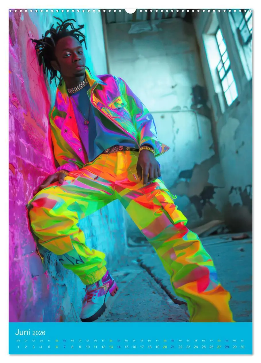 Bild: 9783516276039 | Hip-hop Begeisterung (Wandkalender 2026 DIN A2 hoch), CALVENDO...
