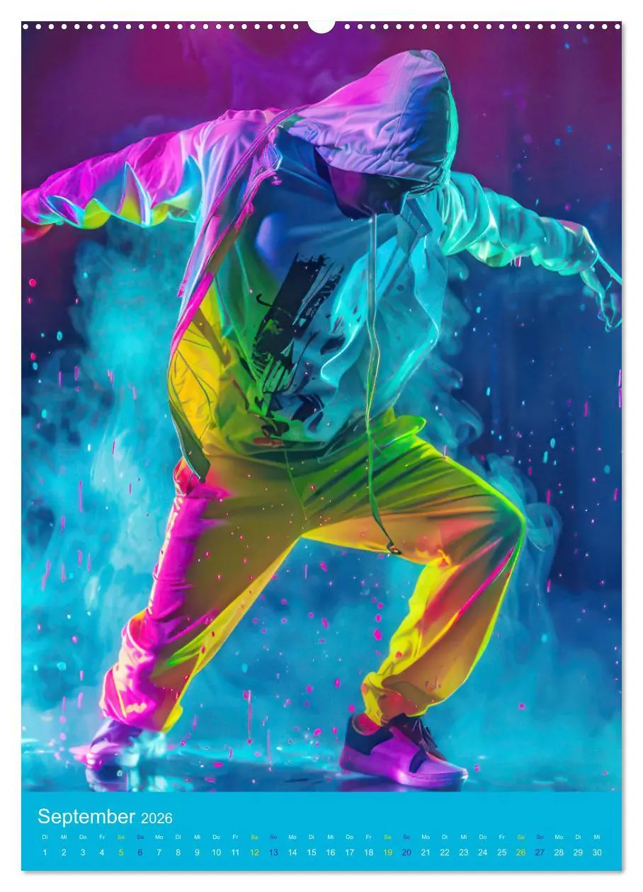 Bild: 9783516276039 | Hip-hop Begeisterung (Wandkalender 2026 DIN A2 hoch), CALVENDO...