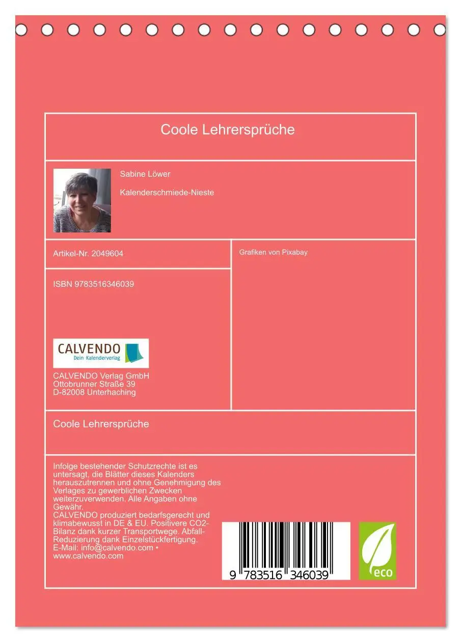 Bild: 9783516346039 | Coole Lehrersprüche (Tischkalender 2026 DIN A5 hoch), CALVENDO...
