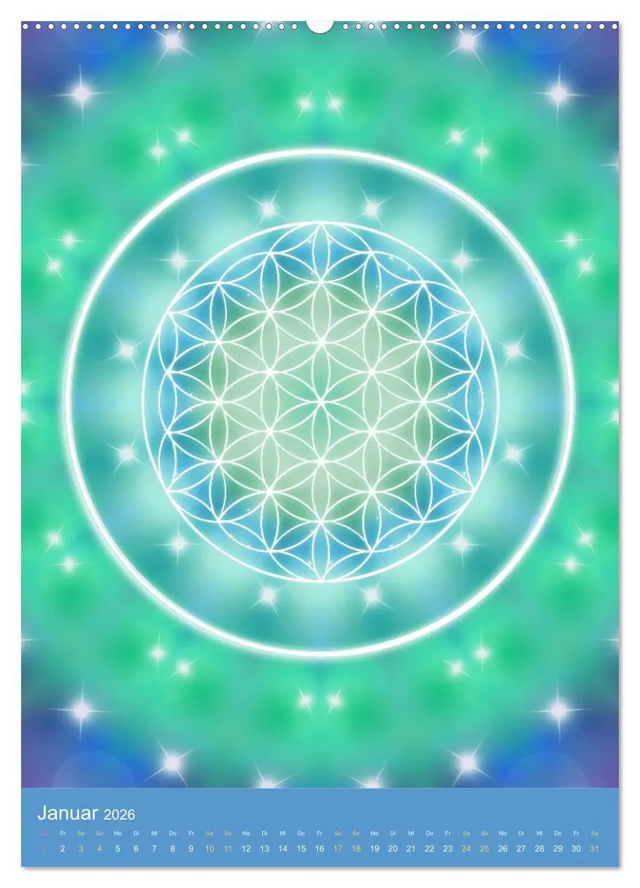 Bild: 9783516416039 | Blume des Lebens - Harmonie durch Symbolkraft (Wandkalender 2026...