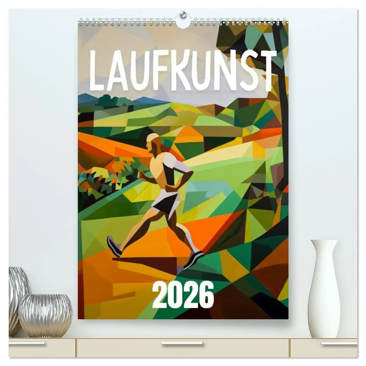 Cover: 9783516656039 | Laufkunst. (hochwertiger Premium Wandkalender 2026 DIN A2 hoch),...