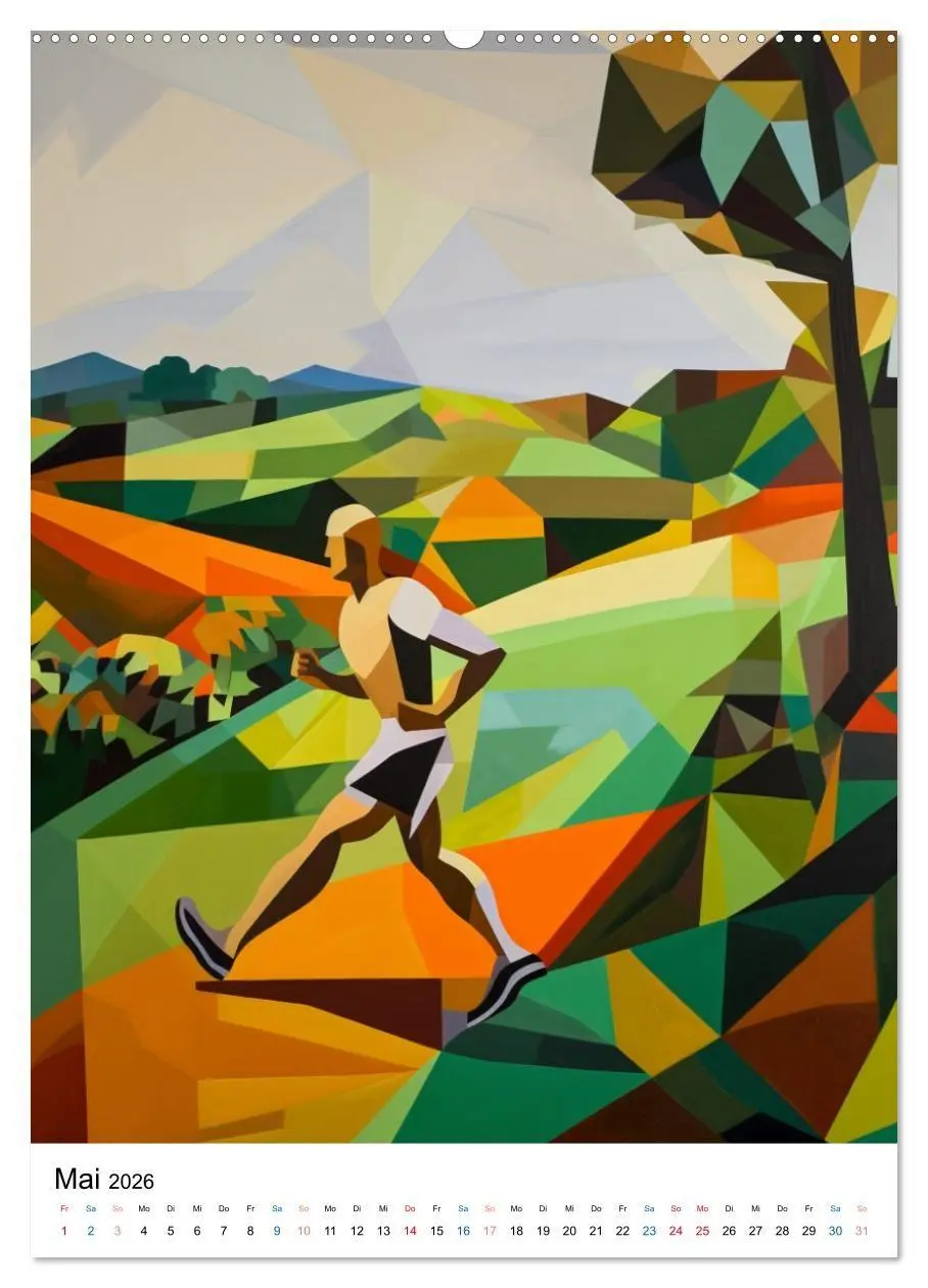 Bild: 9783516656039 | Laufkunst. (hochwertiger Premium Wandkalender 2026 DIN A2 hoch),...