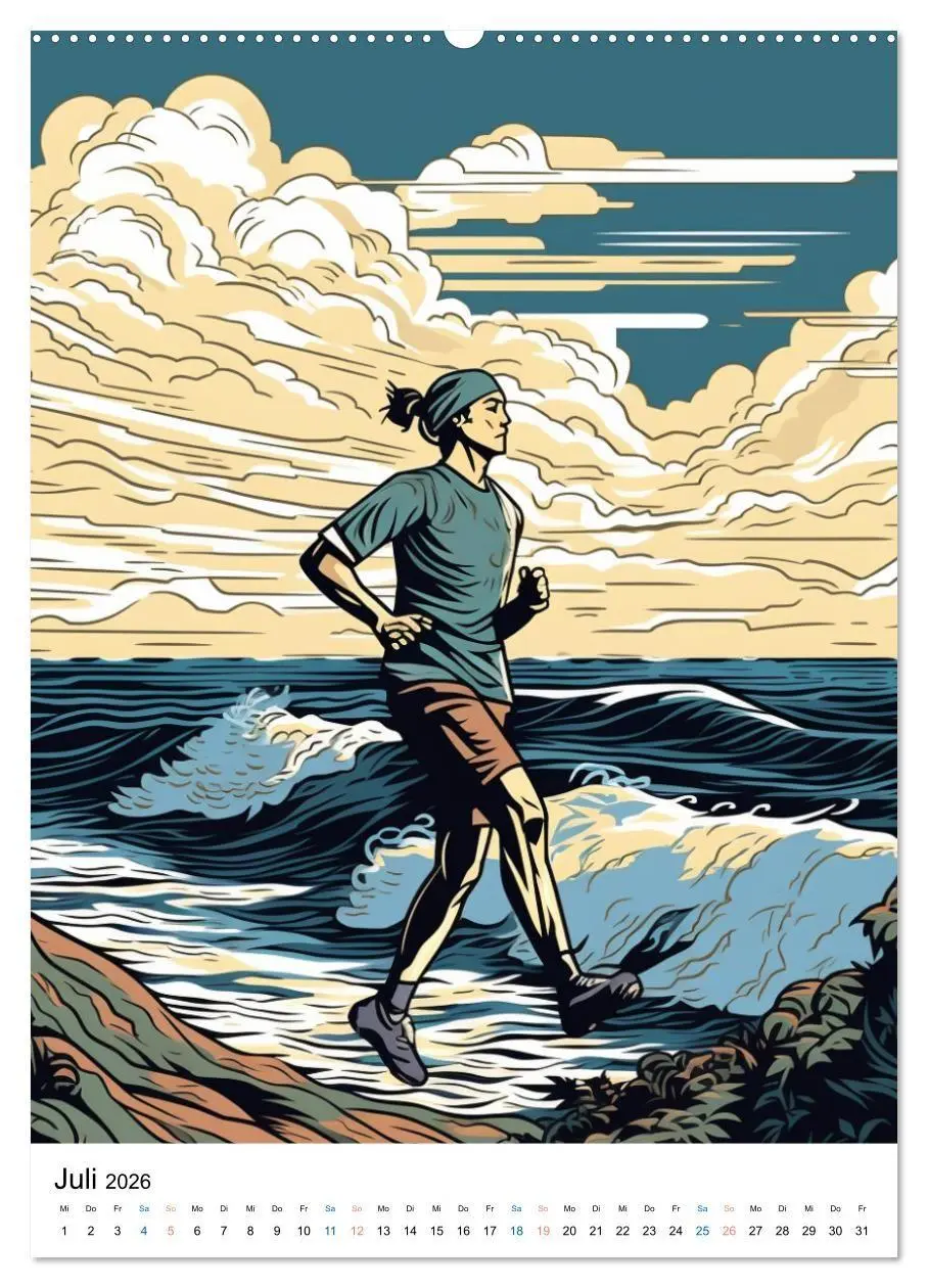 Bild: 9783516656039 | Laufkunst. (hochwertiger Premium Wandkalender 2026 DIN A2 hoch),...