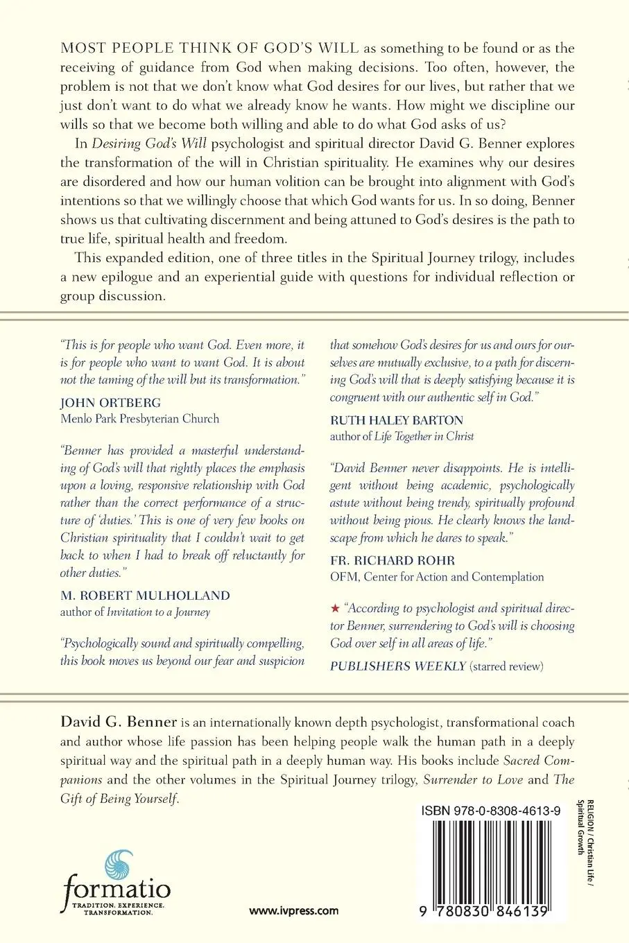 Rückseite: 9780830846139 | Desiring God's Will | Aligning Our Hearts with the Heart of God | Buch