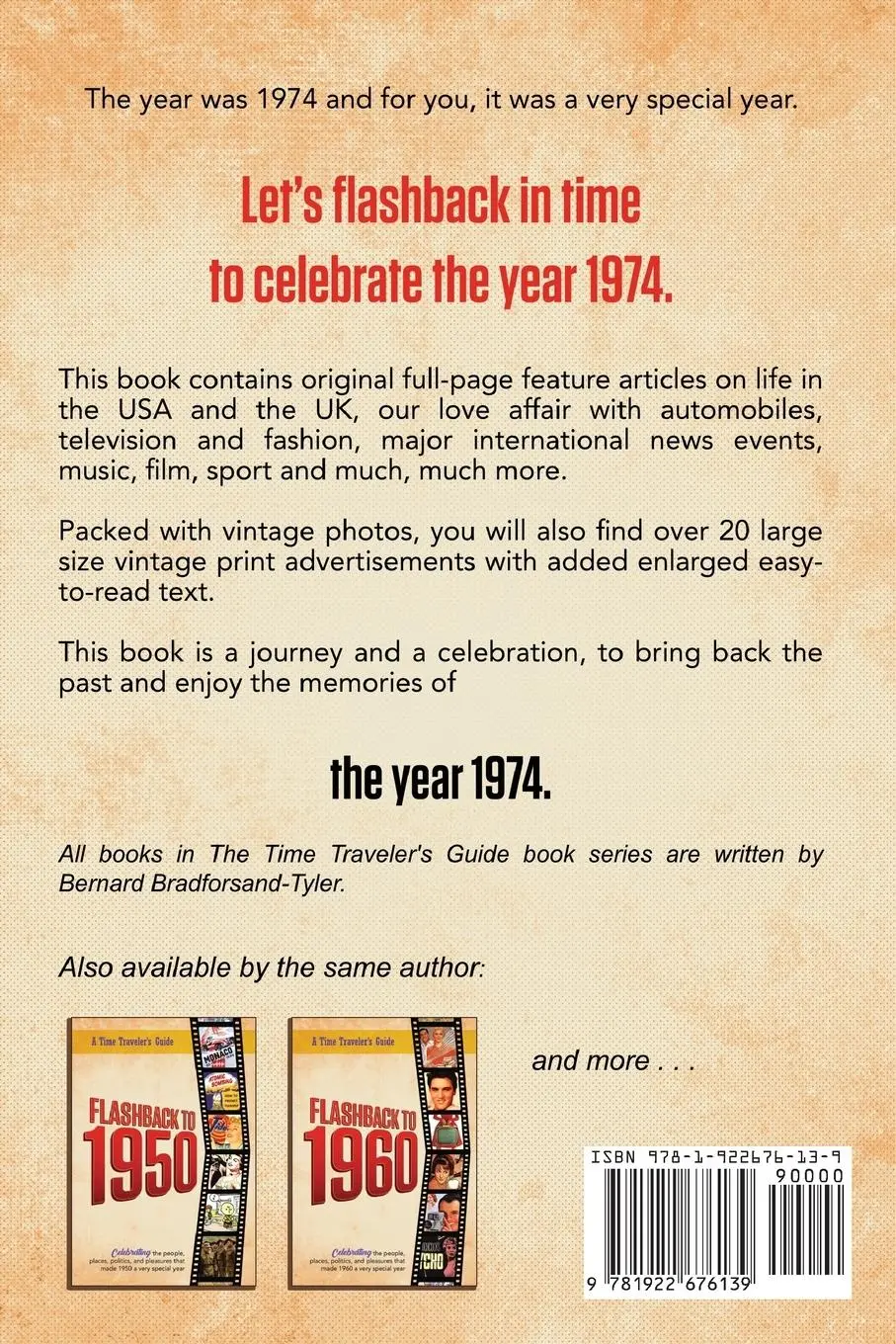 Rückseite: 9781922676139 | Flashback to 1974 - Celebrating the pop culture, people, politics,...