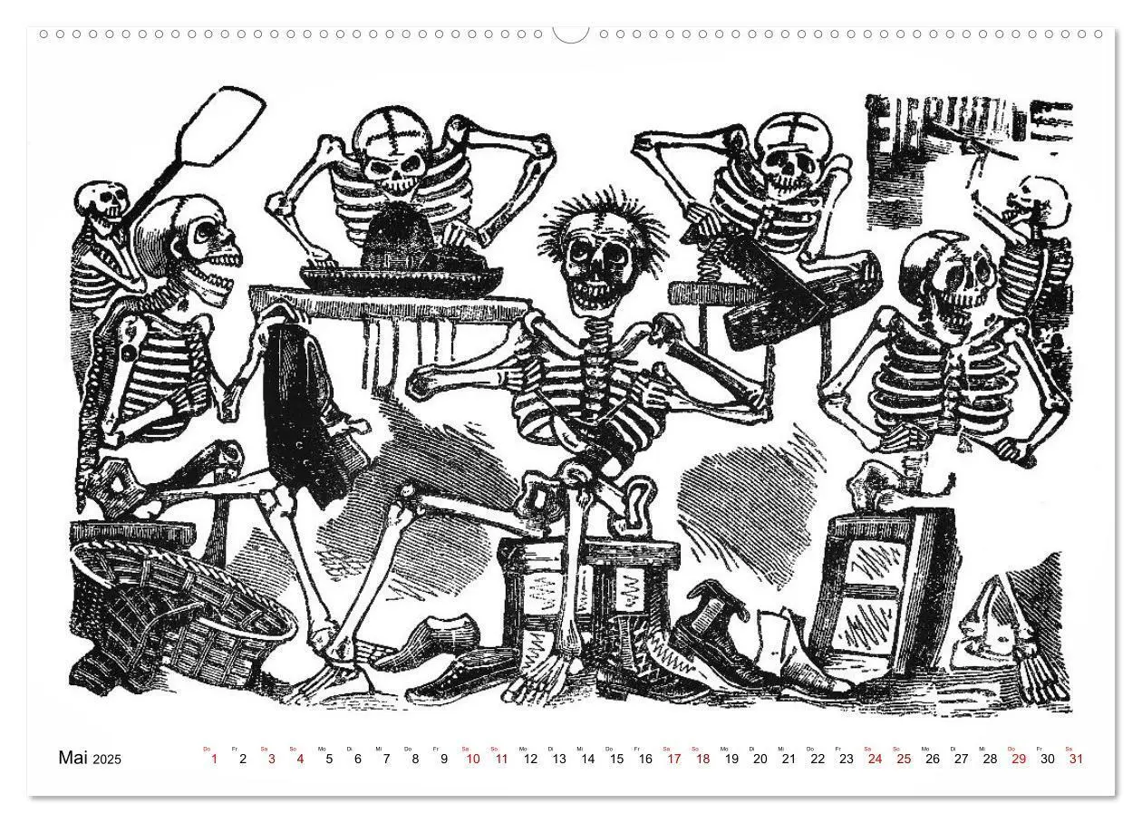 Bild: 9783435086139 | Calaveras - Totenköpfe und Skelette (hochwertiger Premium...