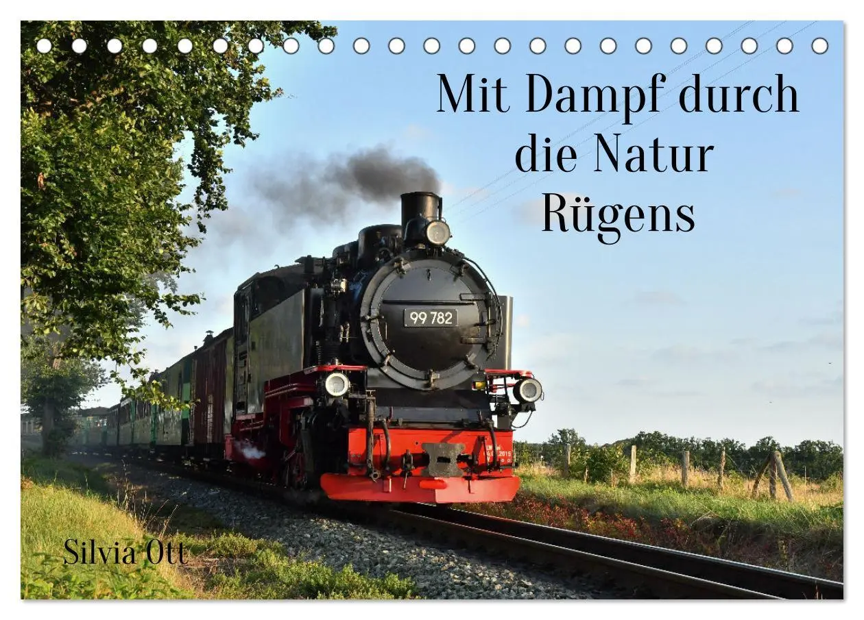 Cover: 9783457626139 | Mit Dampf durch die Natur Rügens (Tischkalender 2026 DIN A5 quer),...