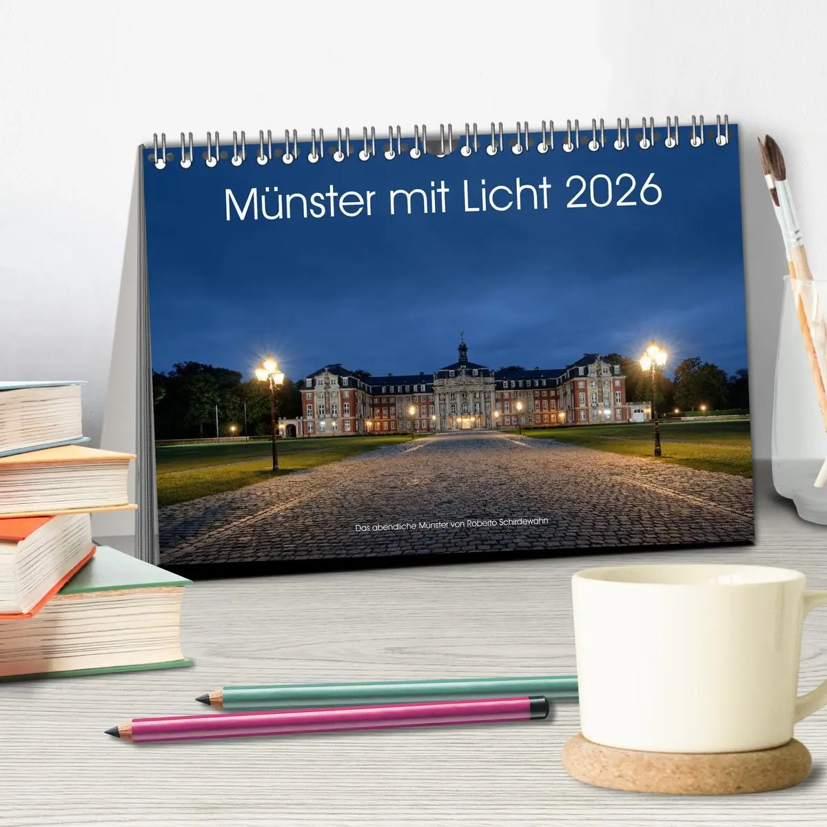 Bild: 9783457936139 | Münster mit Licht (Tischkalender 2026 DIN A5 quer), CALVENDO...